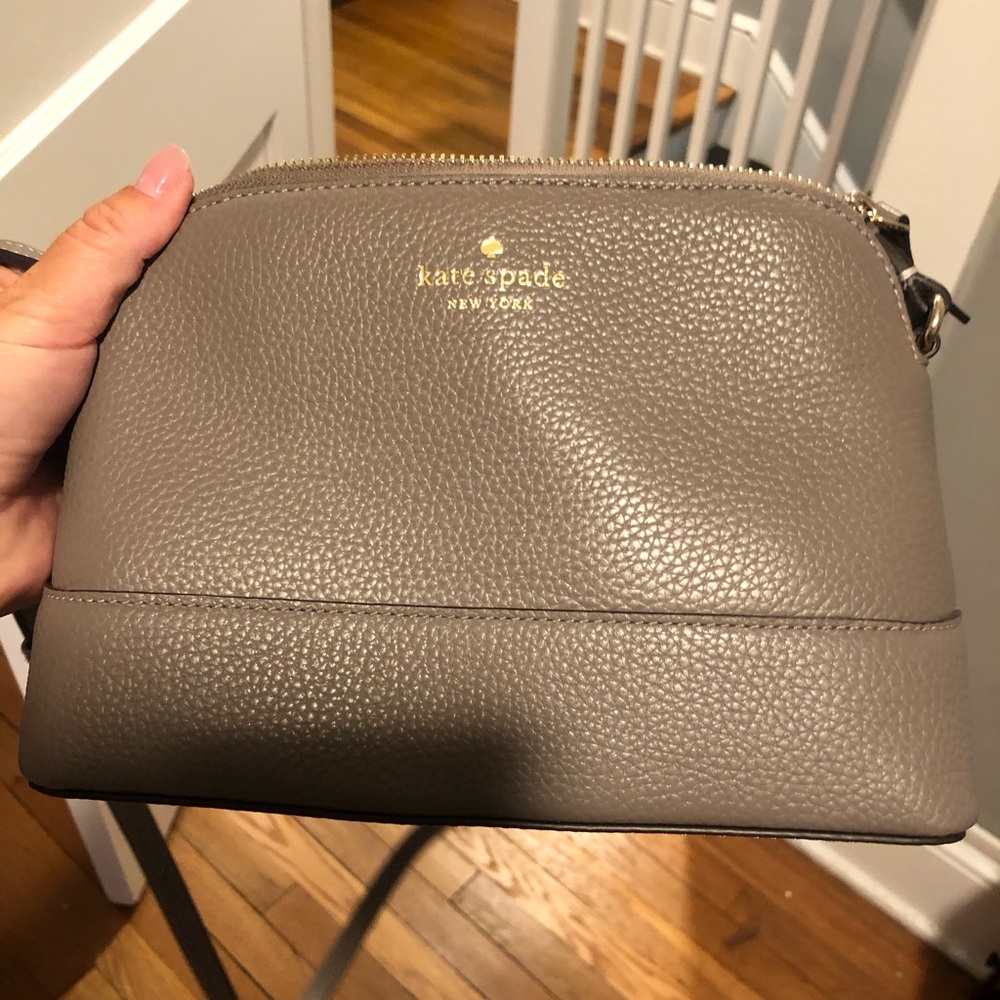 Gray Kate Spade Crossbody Purse